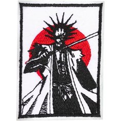 Нашивка, шеврон, патч (patch) Блич Кенпачи Зараки на фоне кровавой луны (аниме), размер 8*6 см Нет бренда