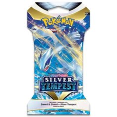 Покемон карты коллекционные: Бустер Pokemon издания Sword and Shield Silver Tempest в картонной упаковке (на английском) Nintendo