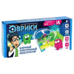 Конструктор блочный-электронный "Пропеллер", 4 схемы, 10 деталей ЭВРИКИ