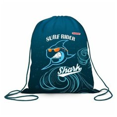 Мешок для обуви пифагор, 1 отделение, 40х32 см, "Shark attack", 271604