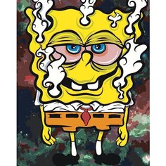 Картина по номерам ЖПН "Губка Спанч Боб: Арт", Раскраска 40x50 см, Мультфильмы