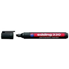 Перманентный маркер Edding E-330 черный, клиновидный наконечник 1-5 мм (блистер) {E-330#1-B#1}