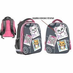 Рюкзак каркасный Calligrata, 39х30х14 см, дев "Котята"