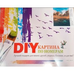 Картина по номерам "Опушка в лесу"/ 40х50 см DIY