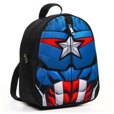 Рюкзак детский "Капитан Америка" на молнии, 23х27 см, Мстители Marvel