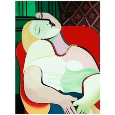 Картина по номерам на холсте Пабло Пикассо Сон - 9020 В 30x40