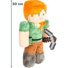Мягкая игрушка Майнкрафт Алекс с киркой Minecraft (30 см) Star Friend