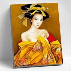 Картина по номерам 40 × 50 см «Японская красавица» 20 цветов Molly