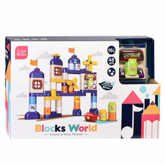 Конструктор пластиковый детский "Замок" со светом и звуком Oubaoloon 2310 (48 деталей) в коробке