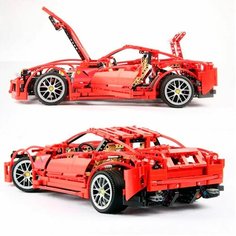 Конструктор для мальчиков "Машина Ferrari 599 GT", 1322 деталь, масштаб 1:10, машинка игрушки, конструктор техник, детали подходят к наборам лего Jisi Bricks (Decool)
