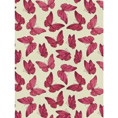 Отрезная ткань для мебели Ambesonne "Нашествие бабочек" метражом для рукоделия и шитья, оксфорд, 155 см