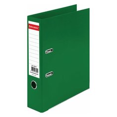 Папка-регистратор BRAUBERG "EXTRA" 75 мм зеленая двустороннее покрытие пластик металлический уголок, 5 шт