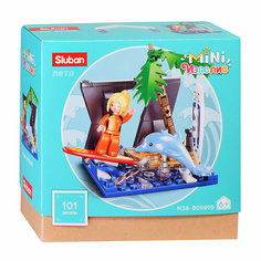 Конструктор пластиковый детский "Серфинг" SLUBAN M38-B0989B "Мини изделие" (101 деталь)