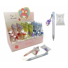 Intelligent. Ручка фигурная гелевая арт. арт.1684 "Зайчик в шапочке" (син) 0,5мм автом, с фигуркой Нескучные игры