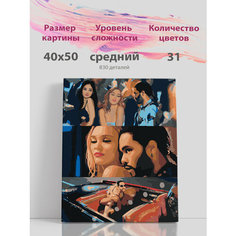 Картина по номерам на стену Сериал Идол Лили Депп и Викенд Раскрасим сами