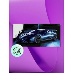 Картина по номерам на холсте Lamborghini Huracan Sto, 30 х 60 см КУЛЬТУРА ЦВЕТА