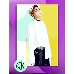 Картина по номерам на холсте BTS Jungkook, 40 х 60 см КУЛЬТУРА ЦВЕТА