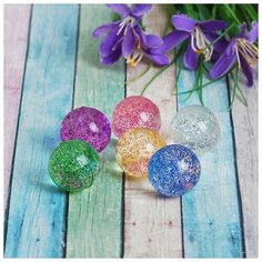 Мяч каучуковый «Блеск», 2,5 см, цвета микс Noname