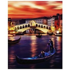 Алмазная мозаика с частичным заполнением «Прекрасная Венеция» 40х50 см, холст, ёмкость Школа талантов