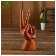 --- Подставка под визитки дерево "Мир" 8х10х22 см