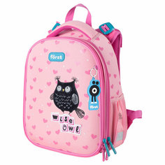Ранец Först F-Top "Black owl" 36*28*15см, 2 отделения, 2 кармана, анатомическая спинка Forst