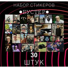 Набор стикеров " бустер " - 30 штук , Наклейки на телефон . TWITH , стример , стикеры на ноутбук, на стену для декора E2 Rdteach Shop