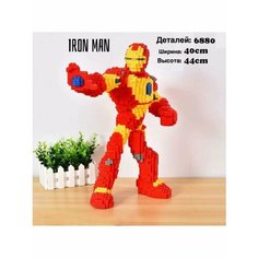Конструктор BearBrick Железный человек, марвел 6880 деталей / Пластиковый конструктор "Железный человек" Тоу