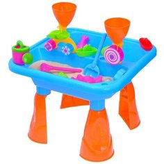 Игровой столик с песочным набором, 2 в 1, 18 предметов, высота 35,5 см Marianna