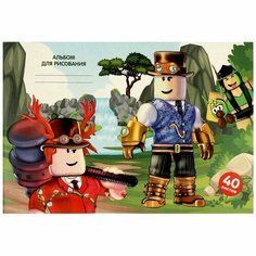 Альбом для рисования и творчества, 40л, скр, дизайн 1 ALB40-83347-NN