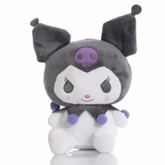 Мягкая игрушка Санрио Куроми с фиолетовым 22 см / Sanrio Kuromi Hello Kitty 22 cm Хохотун