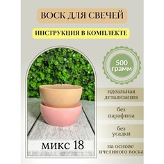 Воск для свечей, 500 гр, микс 18 Hobbyscience.Ru