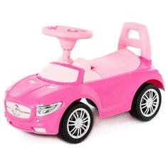 Каталка-автомобиль SuperCar №1 со звуковым сигналом розовая 84477 П-Е /1/ Полесье