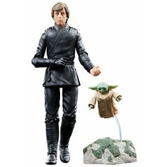 Подвижная фигурка Hasbro: Люк Скайуокер и Грогу (Luke Skywalker & Grogu) Звездные войны Черная серия Книга Бобы Фетта (Star Wars The Black.