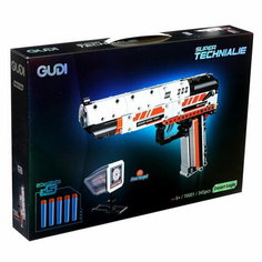 Конструктор Оружие Desert Eagle, стреляет мягкими пулями, 345 деталей Gudi