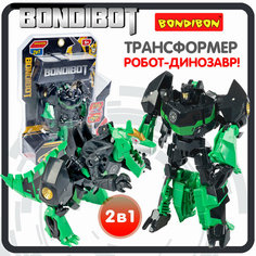 Трансформер 2в1 BONDIBOT Bondibon, робот- динозавр, CRD 27х18,6х6 см, цвет зелёный, арт. FB8810.