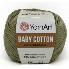 Пряжа YarnArt Baby cotton лен (434), 50%хлопок/50%акрил, 165м, 50г, 1шт