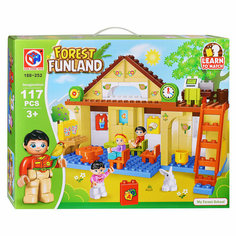 Конструктор 188-252 "Наш дом" (117 дет.) в коробке КНР