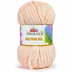 Пряжа Himalaya DOLPHIN BIG 100% Полиэстер, 200гр/80м, (76722 светло-персиковый) 1 упаковка (3 мотка)