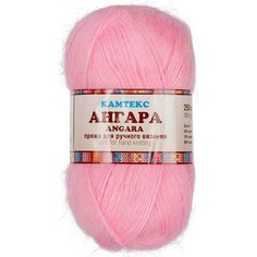 Пряжа Камтекс Ангара розовый (056), 35%мохер/15%шерсть/50%акрил, 250м, 100г, 3шт