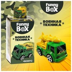 Набор для детей Funny Box «Военная техника»: карточка, фигурка, лист наклеек, микс Woow Toys