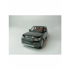 Коллекционная машинка игрушка металлическая Land Rover Range Rover для мальчиков масштабная модель 1:24 черная без бренда