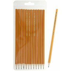 Набор карандашей чернографитных разной твердости 12 штук Koh-I-Noor 1696, 2H-2B