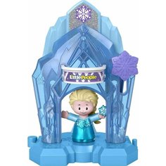 Эльза Холодное сердце набор Fisher-Price Little People Disney Frozen Elsas Palace Портативный игровой набор с фигурой