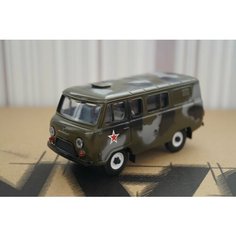 Масштабная модель УАЗ 3962 "Камуфляж Армейский", раритет, масштаб 1/43 Агат