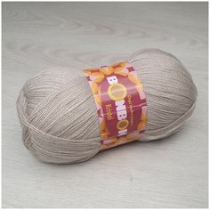 Пряжа NAKO Bonbon Kristal (Nako), св. беж - 98330, 100% акрил, 5 мотков, 100 г, 475 м.