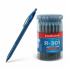 ErichKrause ручка шариковая R-301 Original Matic, 0.7 мм, cиний цвет чернил, 10 шт.