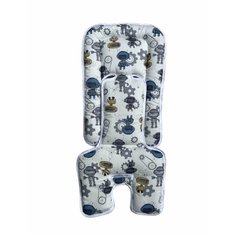 Универсальный вкладыш-матрасик Capina Хлопок 100%/ роботы