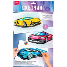 Lori Скетчинг акварелью «Гоночные машины»