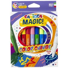 Фломастеры меняющие цвет Carioca "Color Change. Magic", 09цв.+1, 10шт, картон, европодвес - 2 шт.