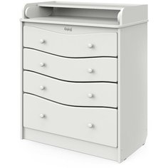 Комод Атон сириус KRISTOFF МДФ 800/4 с шариковыми направляющими, белый ПА нет бренда